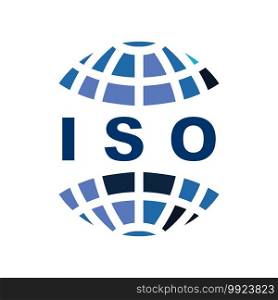 ISO symbol icon,vector illustration template design