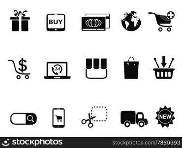 isolated eCommerce & Shopping icons set from white background