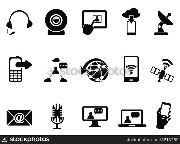 isolated modern communication icons set from white background