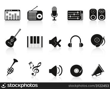 isolated music sound equipment icon on white background