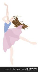 Isolated of ballerina Royalty Free Vector Image