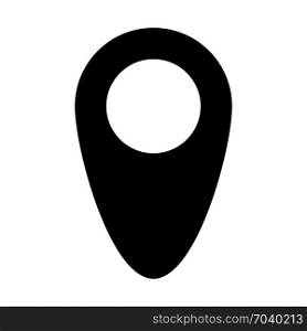 Isolated pointer location, icon on isolated background