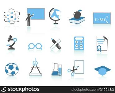 isolated simple education icon,blue color series from white background