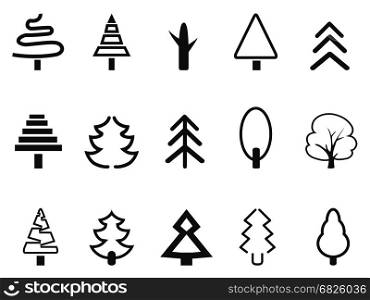 isolated simple tree icon on white background