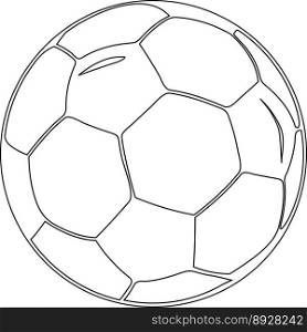 Isolated soccer ball vector image