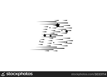 Isolated speed lines and star. The effect of movement to your design. Black lines on a transparent background.The flying particles.vector illustration.The movement forward. Isolated speed lines and star. The effect of movement to your design. Black lines on a transparent background.The flying particles.vector illustration.The movement forward.