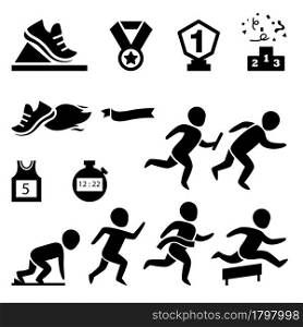 isolated sport.runner icon illustration vector