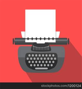 Isolated vintage typewriter. Retro equipment. Flat style. Blogging concept. Vector. Vector. Isolated vintage typewriter. Retro equipment. Flat style. Blogging concept.
