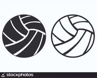 isolated Volleyball from white background