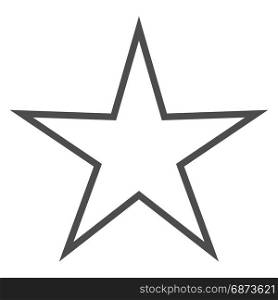 Isolated yellow star icon, ranking mark. Isolated gray and black star icon, ranking mark. Modern simple favorite sign, decoration symbol for website design, web button, mobile app.