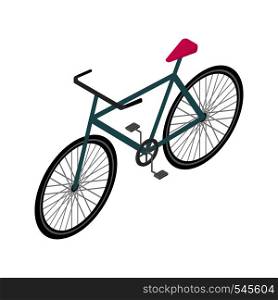 Isometric Bicycle Icon Isolated on White Background. Travel and Eco Transport Concept Vector Illustration in Modern Flat Style.. Isometric Bicycle Icon. Isolated vector. Travel and Eco Transport Concept Illustration.