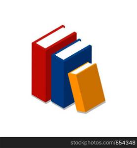 Isometric book icon in flat style. Vector illustration. Isometric book icon in flat style. Vector
