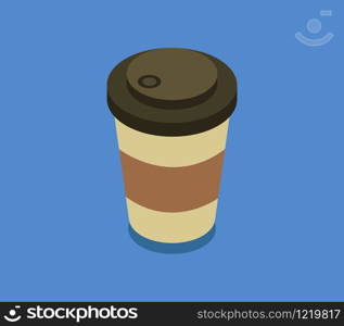 isometric coffee cup