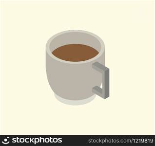 isometric coffee cup