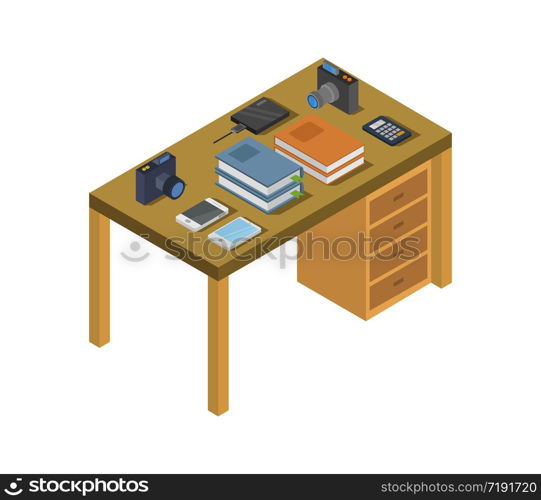 isometric desk