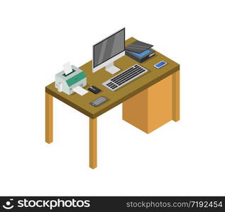 isometric desk