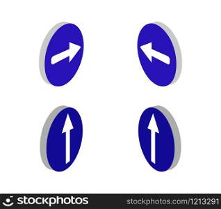 isometric direction signs