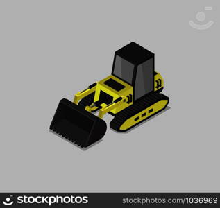 isometric excavator