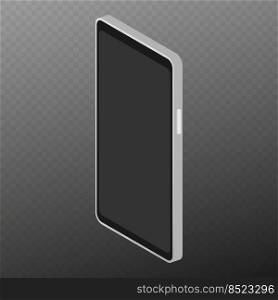 Isometric flat 3D isolated smartphone. Vector illustration. Isometric flat 3D isolated smartphone. Vector illustration.