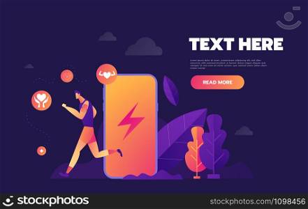 Isometric flat vector concept of fitness tracker, smart watch,smart phone sport and healthy lifestyle. - Vector illustration. Isometric flat vector concept of fitness tracker, smart watch,smart phone sport and healthy lifestyle. - Vector illustration.