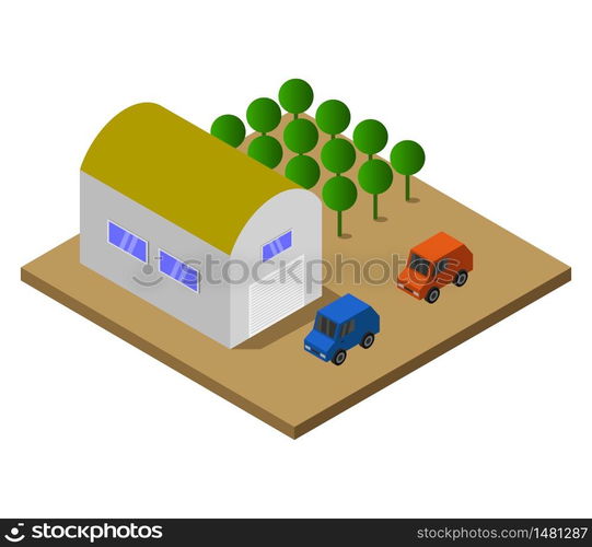 isometric garage