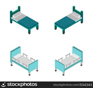 isometric hospital bed