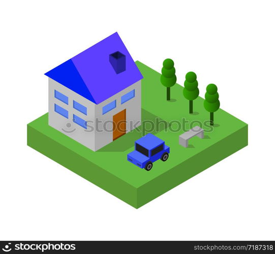 isometric house