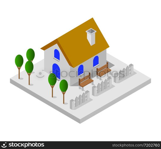 isometric house