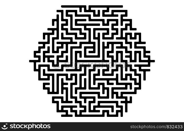 Isometric maze, labyrinth solution concept vector illustration eps 10. Isometric maze, labyrinth solution concept vector illustration.
