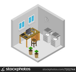 isometric office