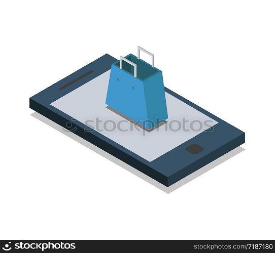 isometric online shopping
