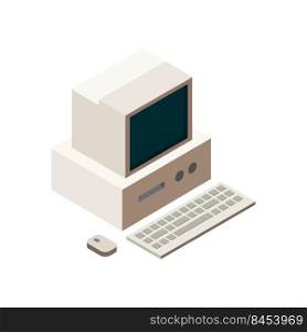 Isometric retro computer