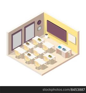 Isometric school room