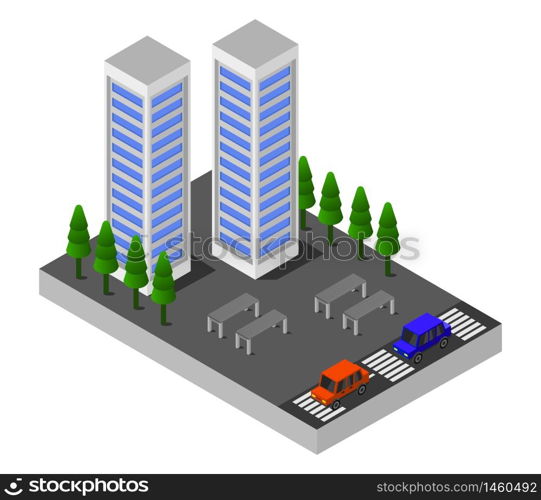 isometric skyscraper