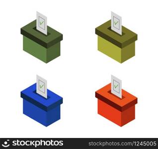 isometric voting box