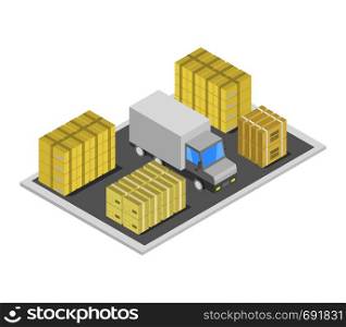 isometric warehouse