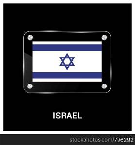 Israel flag design vector