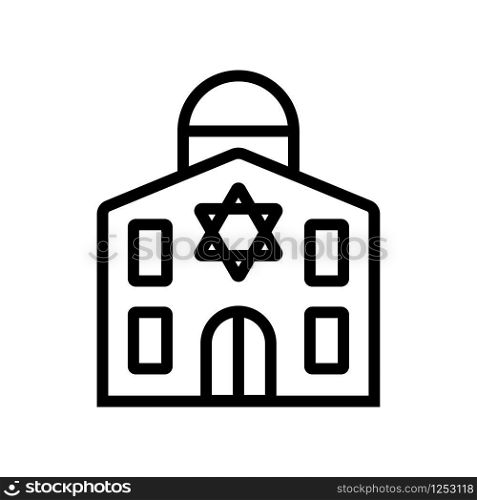 Israel icon vector. Thin line sign. Isolated contour symbol illustration. Israel icon vector. Isolated contour symbol illustration