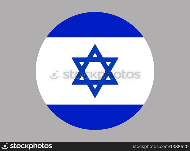 Israel National flag. original color and proportion. Simply vector illustration background, from all world countries flag set for design, education, icon, icon, isolated object and symbol for data visualisation