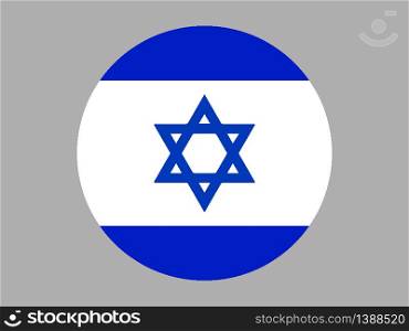 Israel National flag. original color and proportion. Simply vector illustration background, from all world countries flag set for design, education, icon, icon, isolated object and symbol for data visualisation
