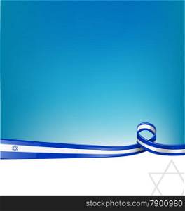 israel ribbon flag background