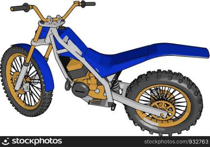 It can be used for race adventure long distance travel commuting cruising sport street or off-road riding vector color drawing or illustration