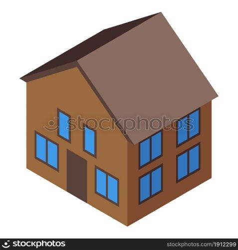 It house icon isometric vector. Home building. Residential room. It house icon isometric vector. Home building