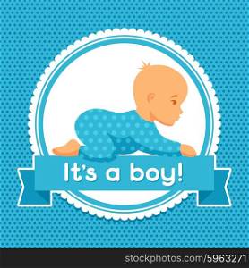 It is a boy. Baby shower invitation. It is a boy. Baby shower invitation.