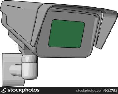 It is a type of video surveillance is the use of video cameras to transmit a signal to a specific place vector color drawing or illustration