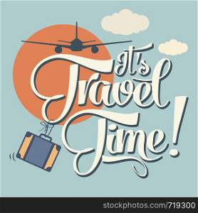 It's travel time. Summer holiday poster
