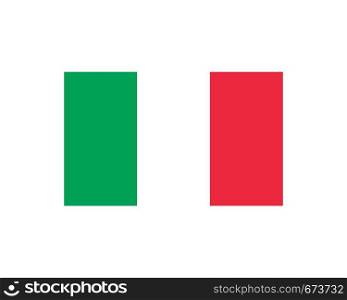 italia flag icon vector illustration