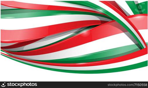 Italian and mexican background flag . vector flag. Italian and mexican background flag. vector flag