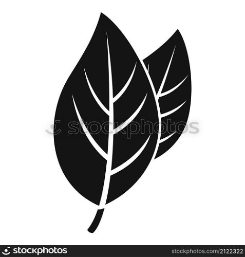 Italian basil icon simple vector. Herb leaf. Spice plant. Italian basil icon simple vector. Herb leaf