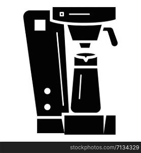 Italian coffee machine icon. Simple illustration of italian coffee machine vector icon for web design isolated on white background. Italian coffee machine icon, simple style